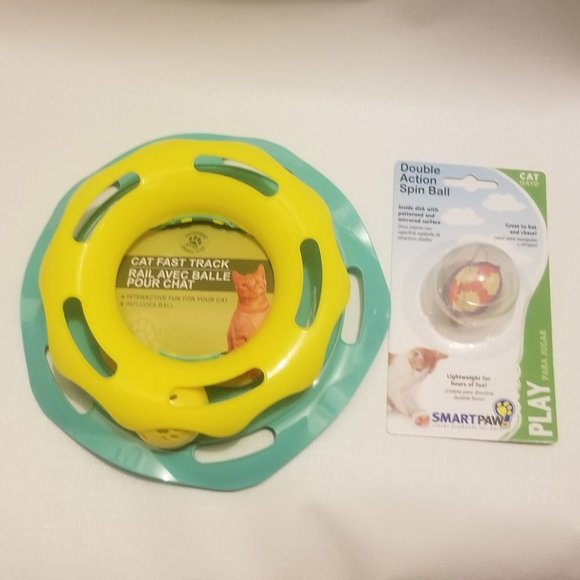 Other - NWOT cat toy duo- eyecatching mirrored ball and beautiful ball track